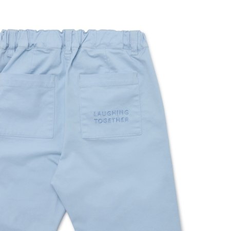 일자핏 우븐팬츠 BL