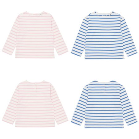 스트라이프 보트넥 티 택1