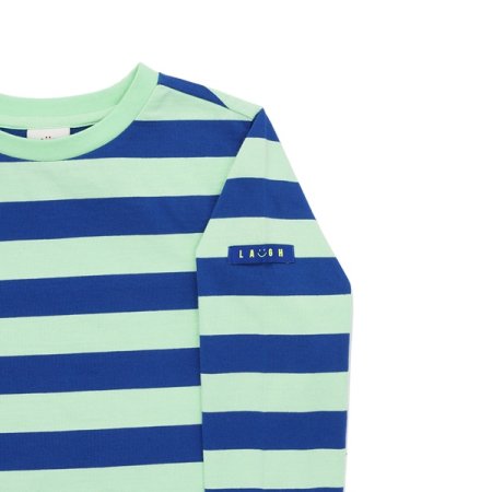 스트라이프 긴팔 티셔츠 BL