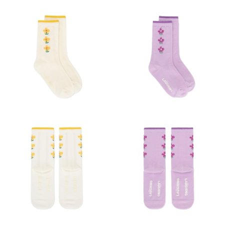 플라워 롱레귤러 양말 택1