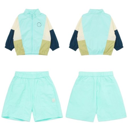 컬러블럭 바람막이 상하세트 택1