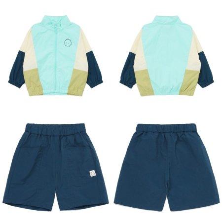 컬러블럭 바람막이 상하세트 택1