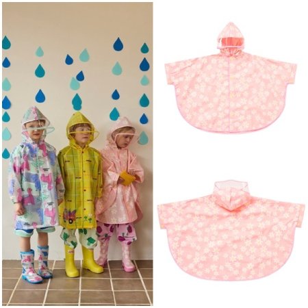 플라워 레인코트