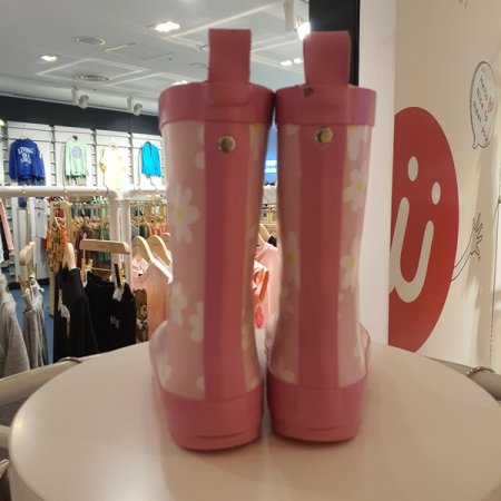 플라워 레인부츠