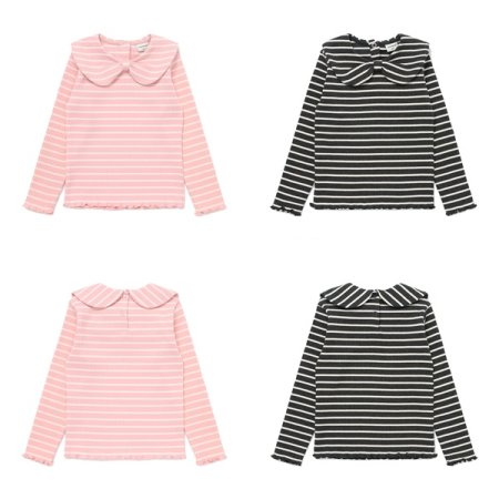 리본 골지티셔츠 택1