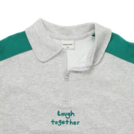 컬러배색 반집업 맨투맨 택1