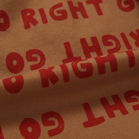 레터링 우븐 팬츠 BR