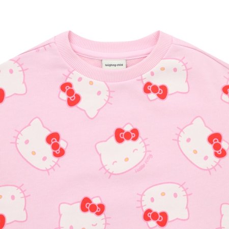 헬로키티 패턴 맨투맨