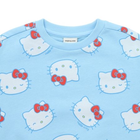 헬로키티 패턴 맨투맨