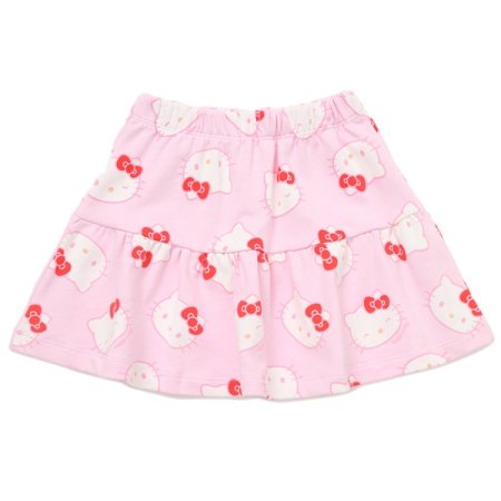 헬로키티 패턴 저지 스커트