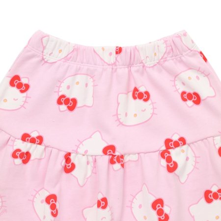 헬로키티 패턴 저지 스커트