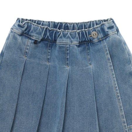 플리츠 데님 바지DM치마바지