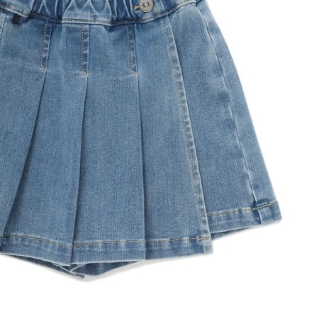 플리츠 데님 바지DM치마바지