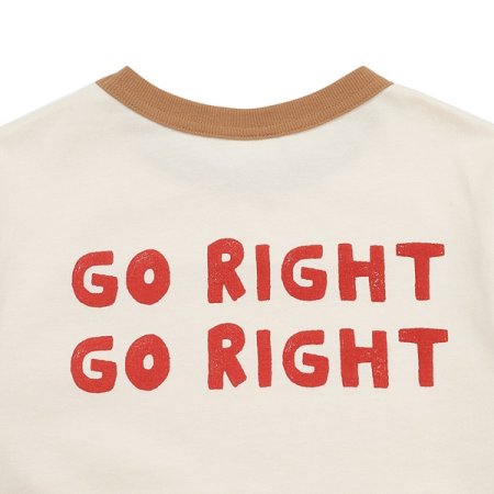 오버핏 배색 티셔츠 CR