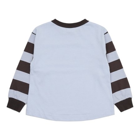 오버핏 배색 티셔츠 BL