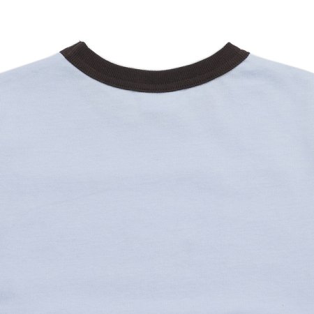 오버핏 배색 티셔츠 BL