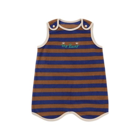 스트라이프 슬리핑 가운 택1