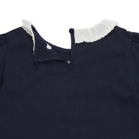 레이스 카라 티셔츠 NY