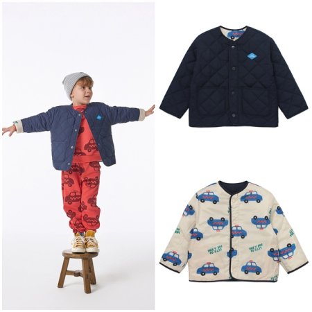 자동차 리버시블 퀄팅 패딩