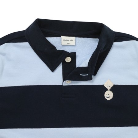 스트라이프 폴로 티셔츠 BL