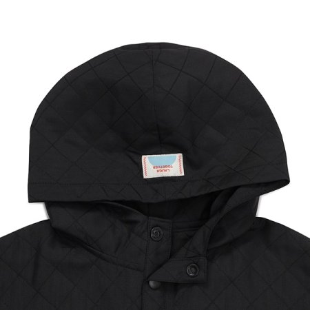 퀼팅 아노락 조끼 BK