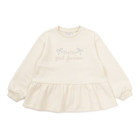 리본 프릴 티셔츠 CR