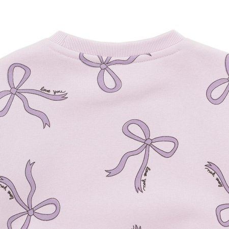 리본 기모 맨투맨 LV