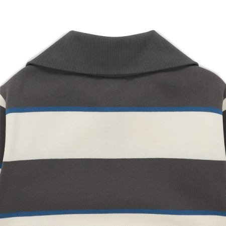 스트라이프 기모 반집업 GR