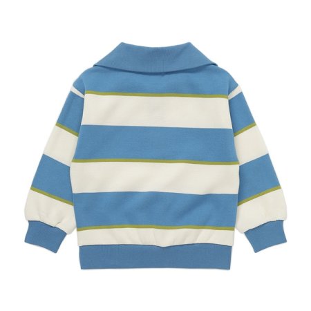 스트라이프 기모 반집업 BL