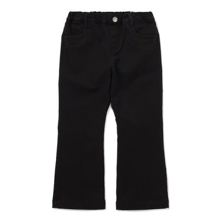 부츠컷 기모 우븐팬츠 BK