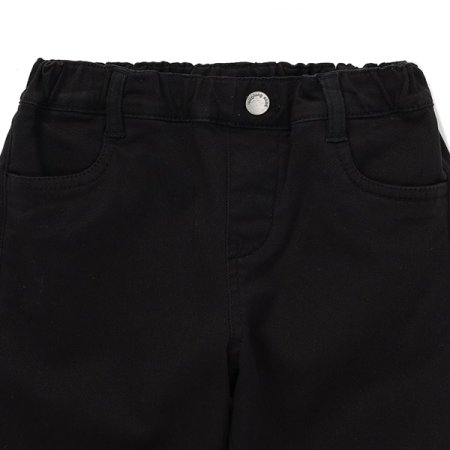 부츠컷 기모 우븐팬츠 BK