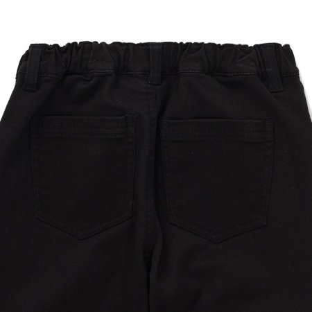 부츠컷 기모 우븐팬츠 BK