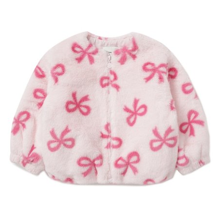 리본 몽글 퍼리자켓 PK