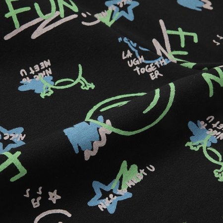 스마일 기모 조거팬츠 BK