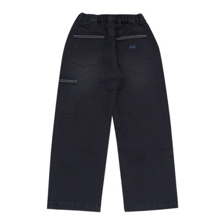 배기핏 블랙 데님 팬츠