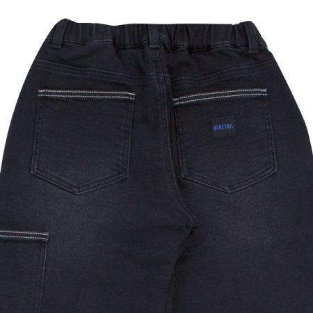 배기핏 블랙 데님 팬츠