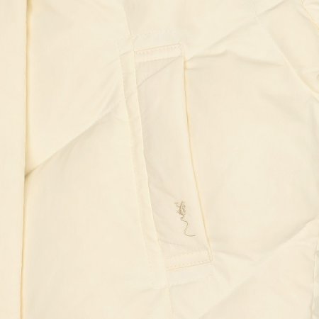 아이보리 여아 숏 푸퍼 다운 점퍼