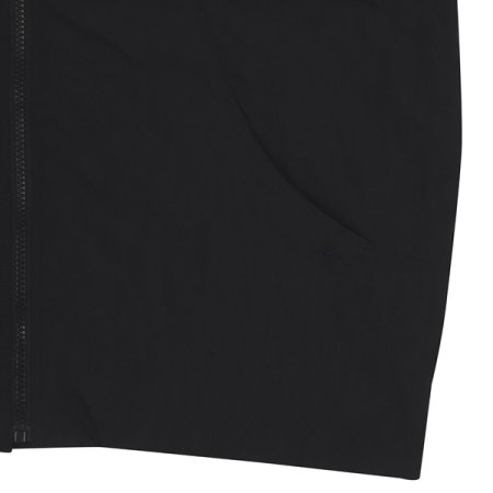 하이넥 블랙 화섬 점퍼