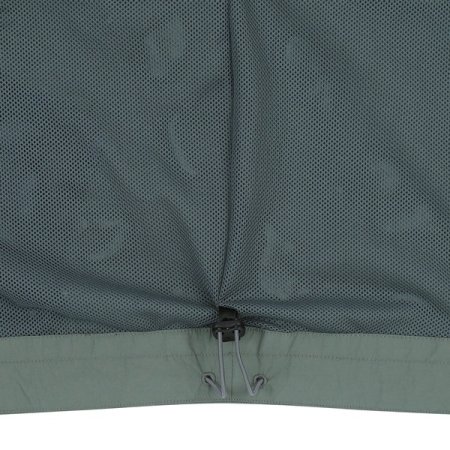 라이트카키 후드 화섬 점퍼