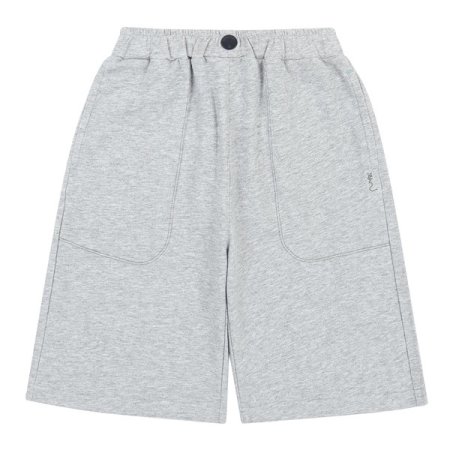 멜란지 그레이 하프 져지 팬츠