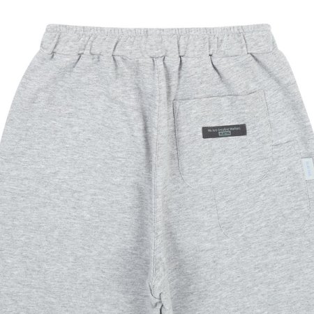 멜란지 그레이 하프 져지 팬츠