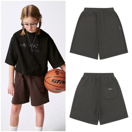 브라운 하프 져지 팬츠