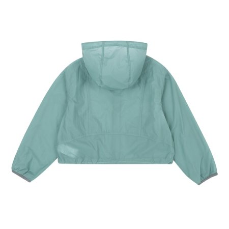 민트 홑겹 후드 윈드브레이커