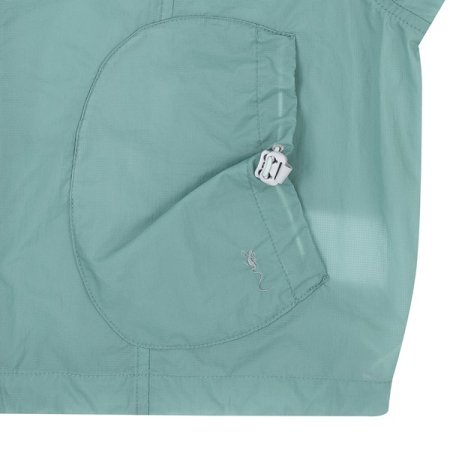 민트 홑겹 후드 윈드브레이커