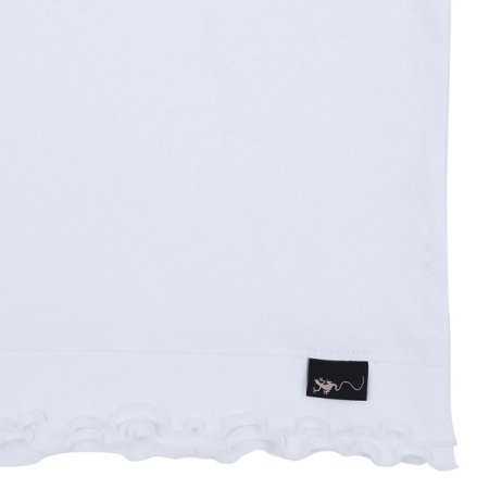 셔링 화이트 크롭 티셔츠