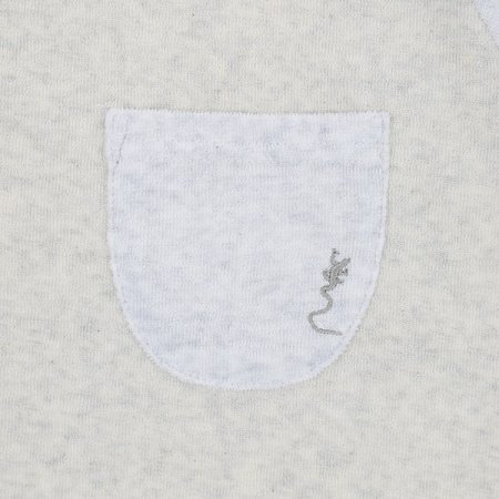 배색 절개 테리 레글런 반팔 티셔츠