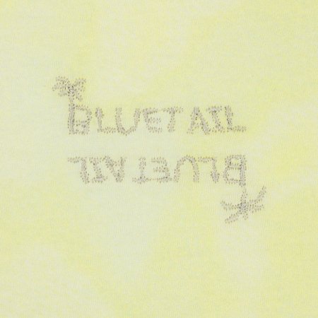 옐로우 다잉패턴 꼬임소매 반팔티셔츠