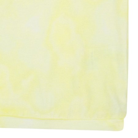 옐로우 다잉패턴 꼬임소매 반팔티셔츠