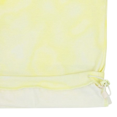 옐로우 다잉패턴 꼬임소매 반팔티셔츠