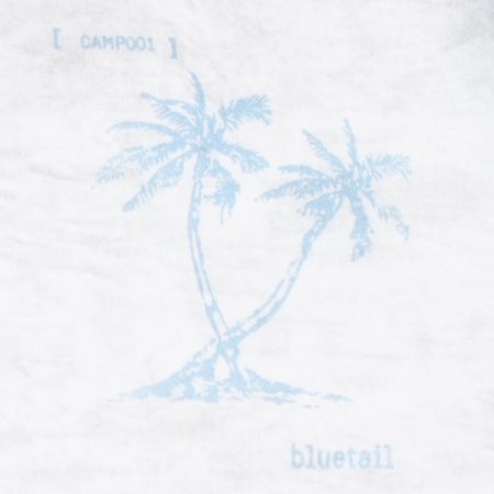 나염프린팅 컬러블럭 화이트 반팔티셔츠